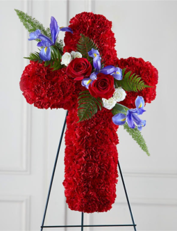 Faithful Hero Floral Cross