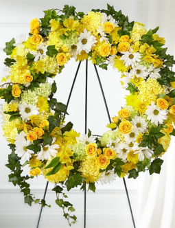 Golden Remembrance Wreath